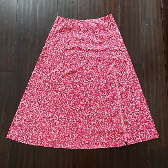 Womens (M) Dynamite floral midi skirt - Picture 1 of 3